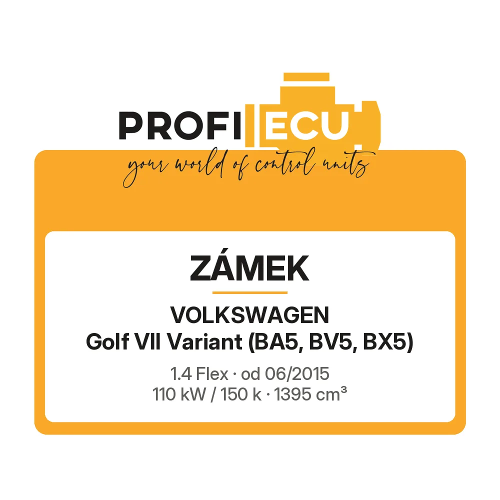 Etiketa ProfiECU: Zámek pro Volkswagen Golf VII Variant 1.4 Flex 110 kW