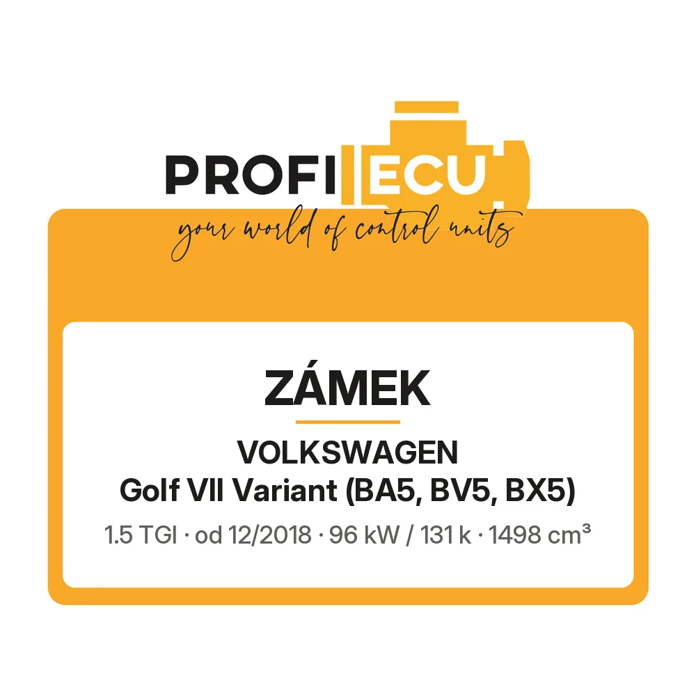 Etiketa ProfiECU: Zámek pro Volkswagen Golf VII Variant 1.5 TGI 96 kW
