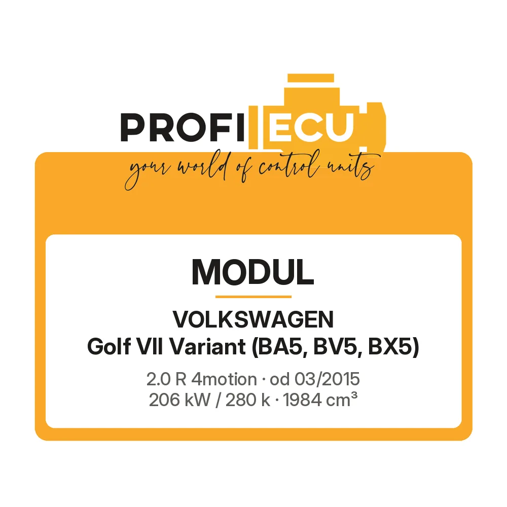 Etiketa ProfiECU: Modul pro Volkswagen Golf VII Variant 2.0 R 4motion 206 kW