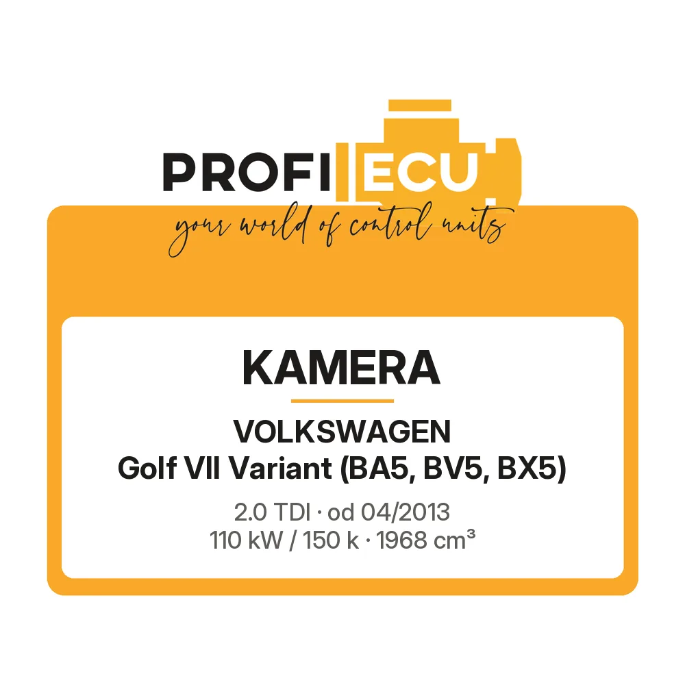 Etiketa ProfiECU: Kamera pro Volkswagen Golf VII Variant 2.0 TDI 110 kW