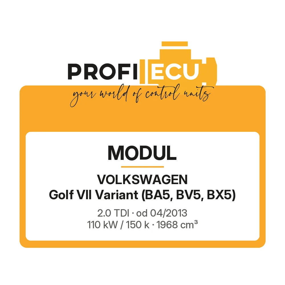 Etiketa ProfiECU: Modul pro Volkswagen Golf VII Variant 2.0 TDI 110 kW