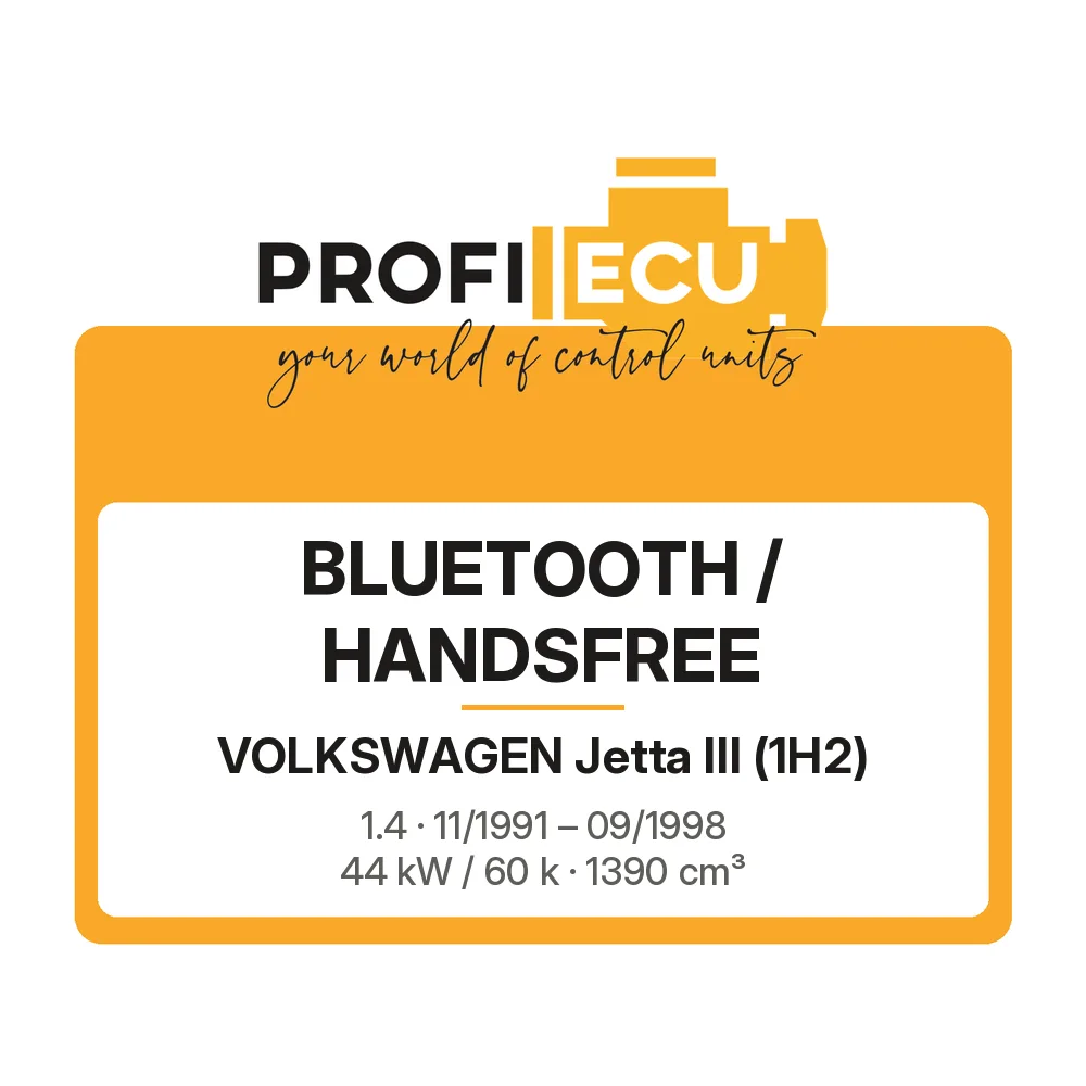 Etiketa ProfiECU: Bluetooth / Handsfree pro Volkswagen Jetta III 1.4 44 kW