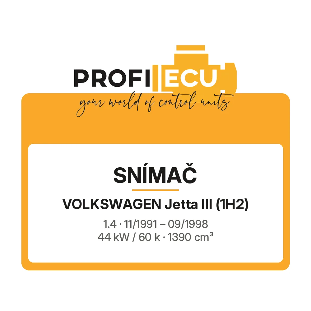 Etiketa ProfiECU: Snímač pro Volkswagen Jetta III 1.4 44 kW
