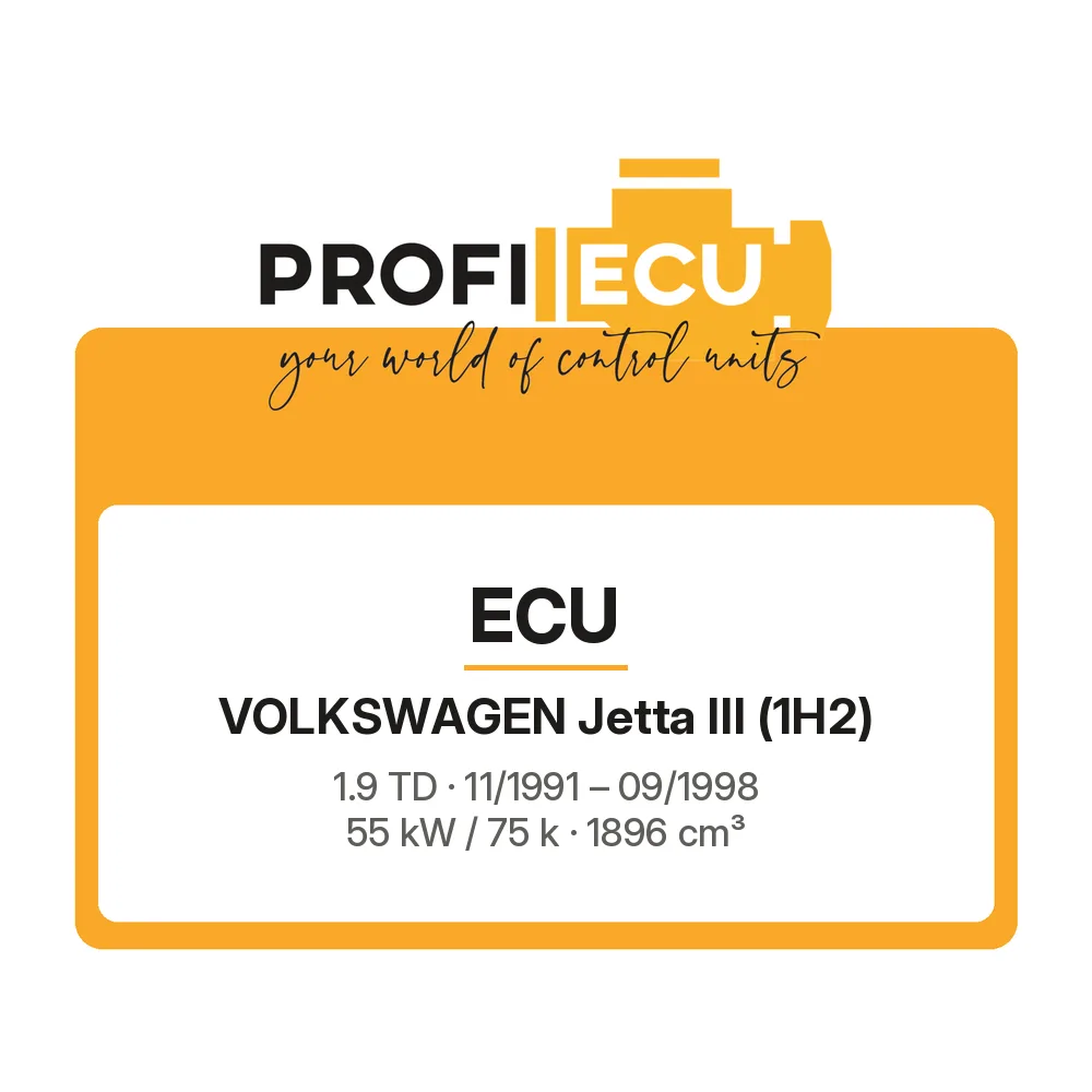 Etiketa ProfiECU: ECU pro Volkswagen Jetta III 1.9 TD 55 kW
