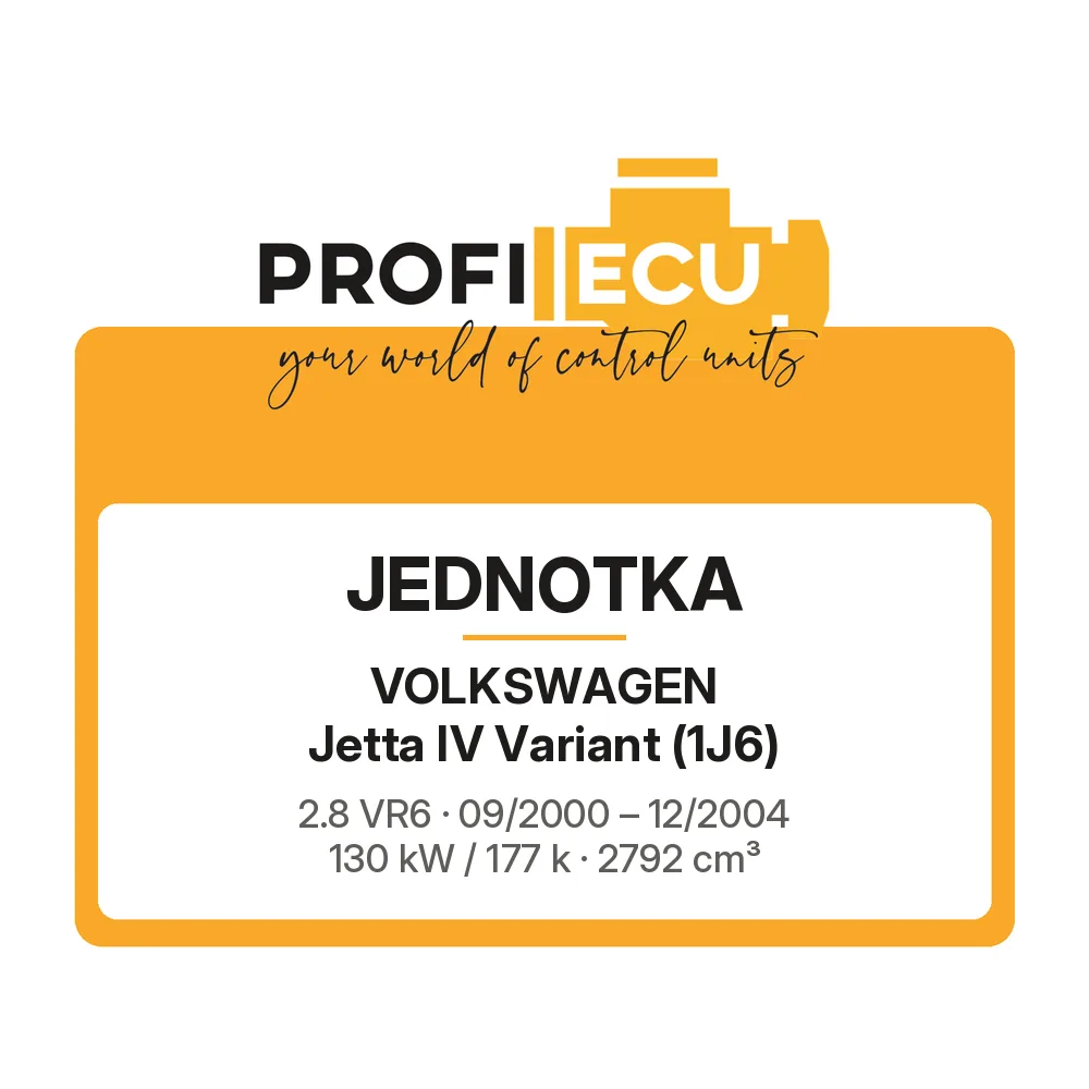 Etiketa ProfiECU: Jednotka pro Volkswagen Jetta IV Variant 2.8 VR6 130 kW