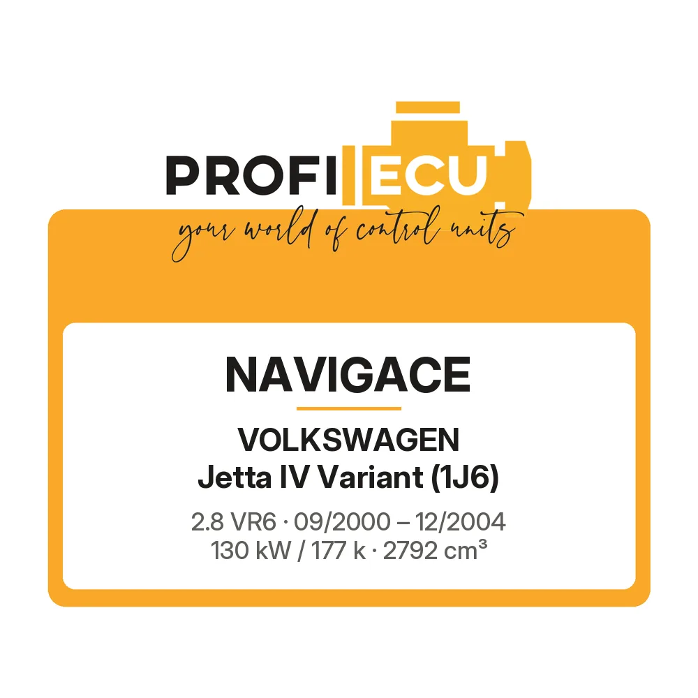 Etiketa ProfiECU: Navigace pro Volkswagen Jetta IV Variant 2.8 VR6 130 kW