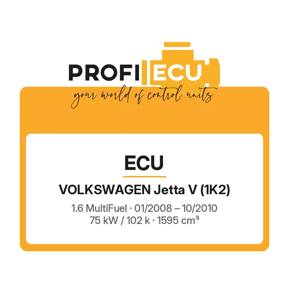 Etiketa ProfiECU: ECU pro Volkswagen Jetta V 1.6 MultiFuel 75 kW
