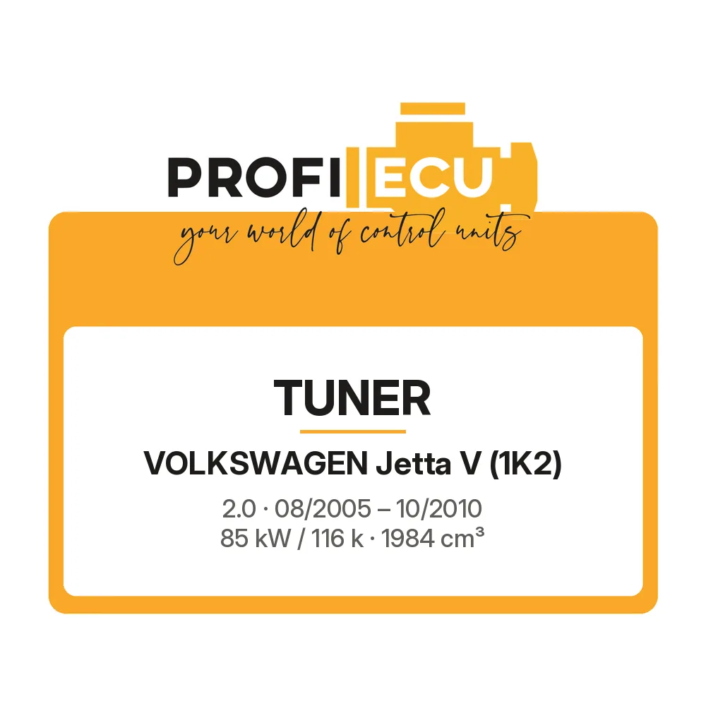 Etiketa ProfiECU: Tuner pro Volkswagen Jetta V 2.0 85 kW