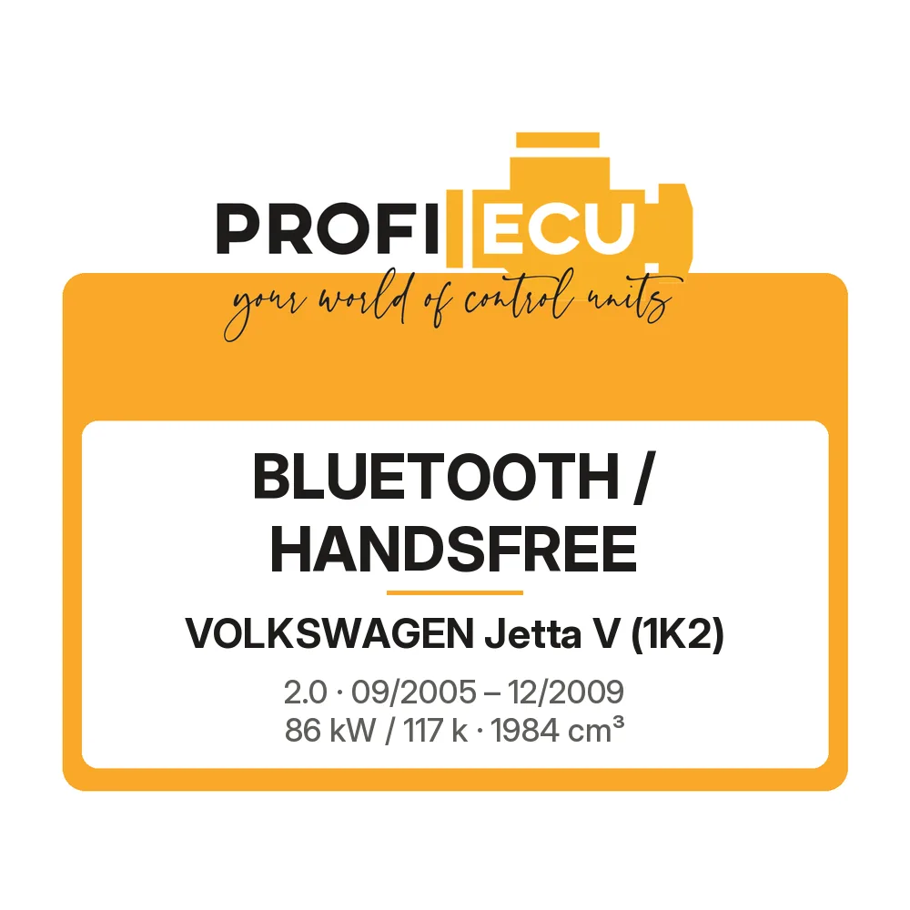 Etiketa ProfiECU: Bluetooth / Handsfree pro Volkswagen Jetta V 2.0 86 kW