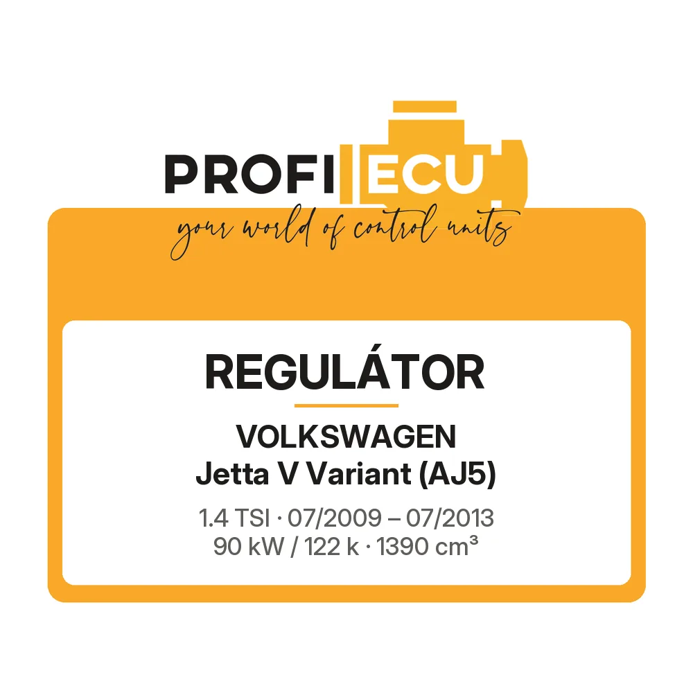 Etiketa ProfiECU: Regulátor pro Volkswagen Jetta V Variant 1.4 TSI 90 kW