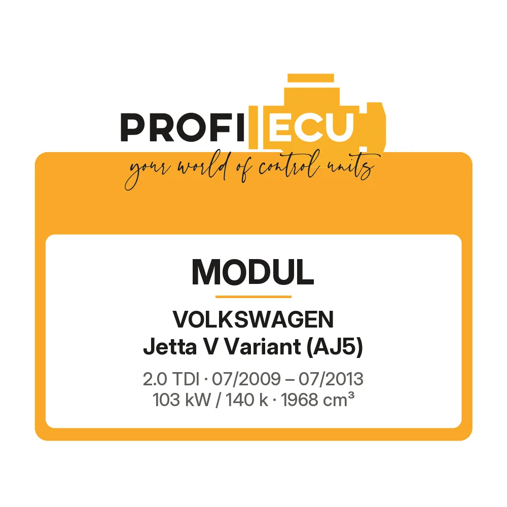 Etiketa ProfiECU: Modul pro Volkswagen Jetta V Variant 2.0 TDI 103 kW