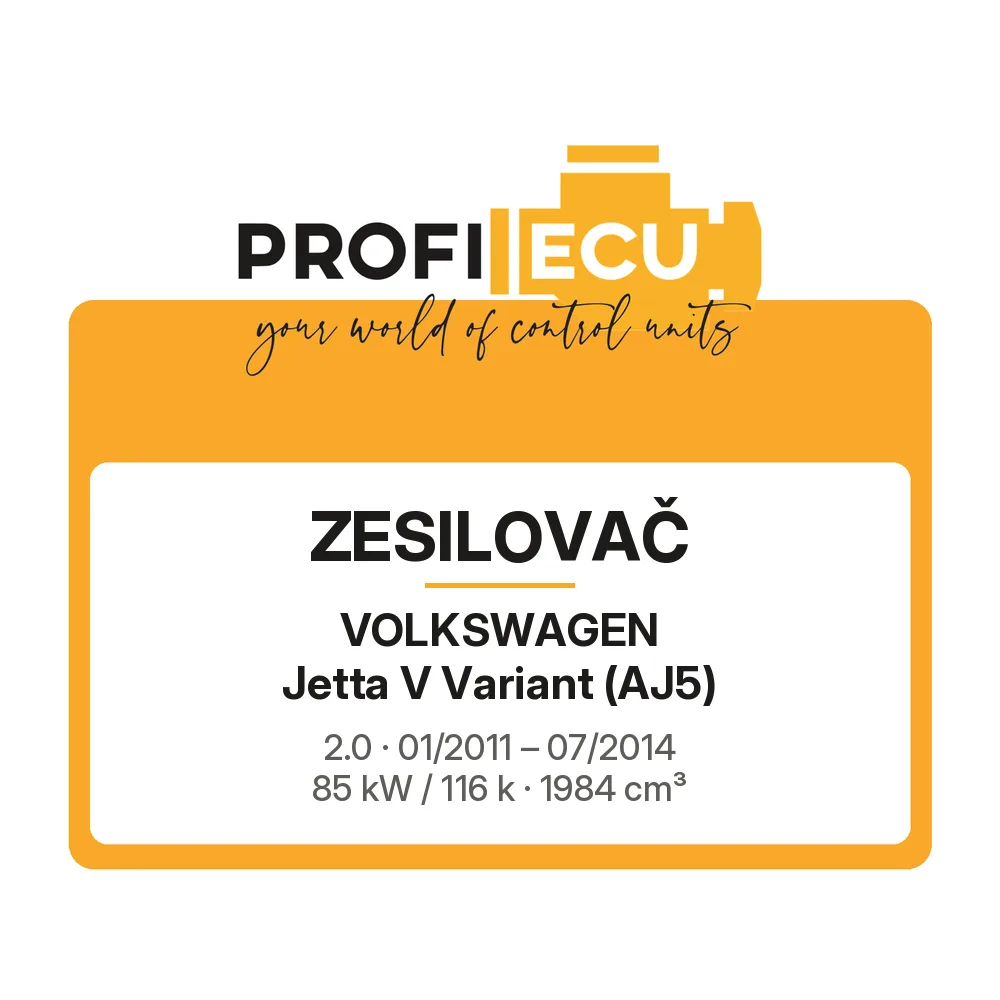 Etiketa ProfiECU: Zesilovač pro Volkswagen Jetta V Variant 2.0 85 kW