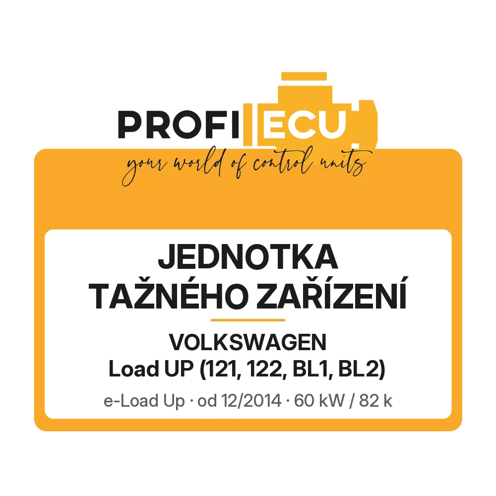 Etiketa ProfiECU: jednotka tažného zařízení pro Volkswagen Load UP e-Load Up