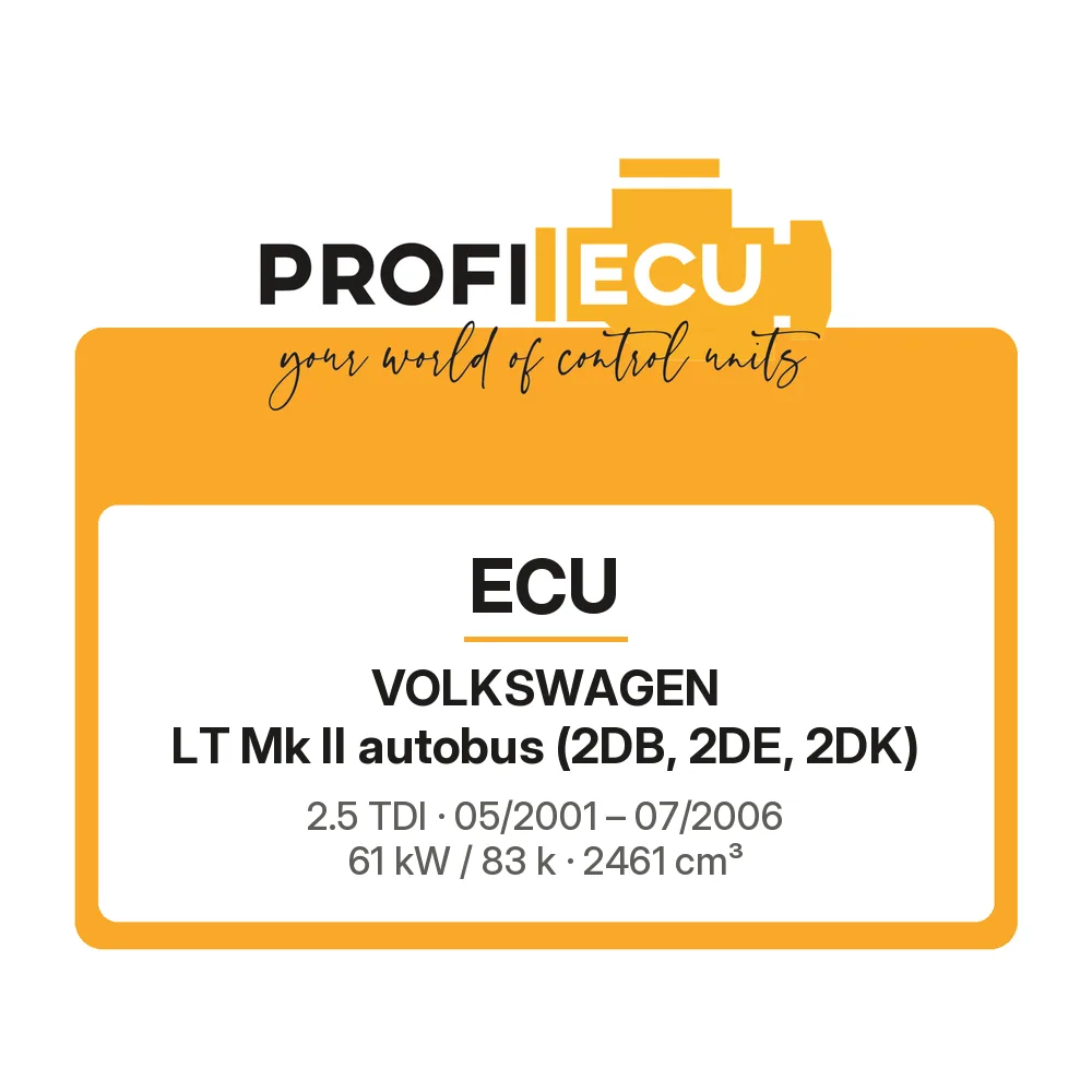 Etiketa ProfiECU: ECU pro Volkswagen LT Mk II autobus 2.5 TDI 61 kW