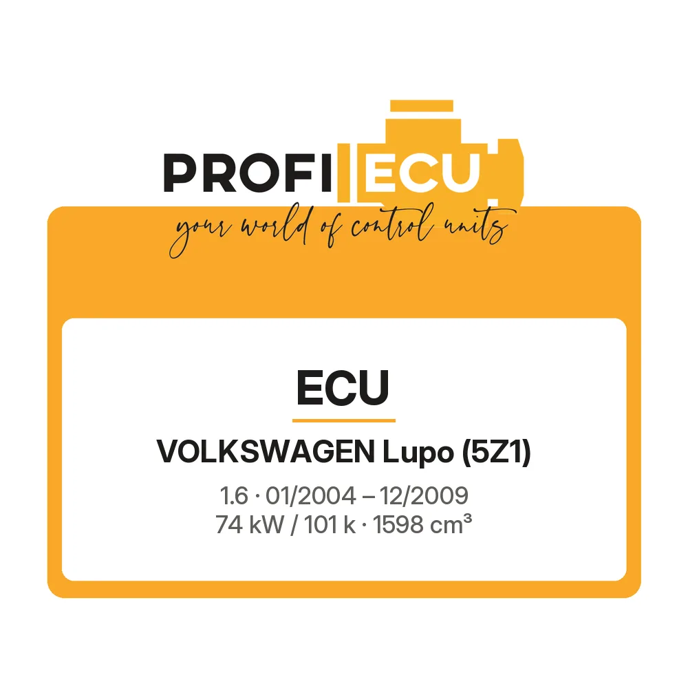 Etiketa ProfiECU: ECU pro Volkswagen Lupo 1.6 74 kW