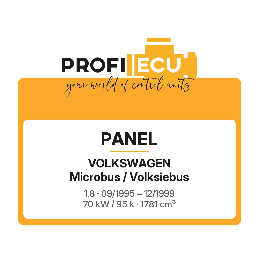 Etiketa ProfiECU: Panel pro Volkswagen Microbus / Volksiebus 1.8 70 kW