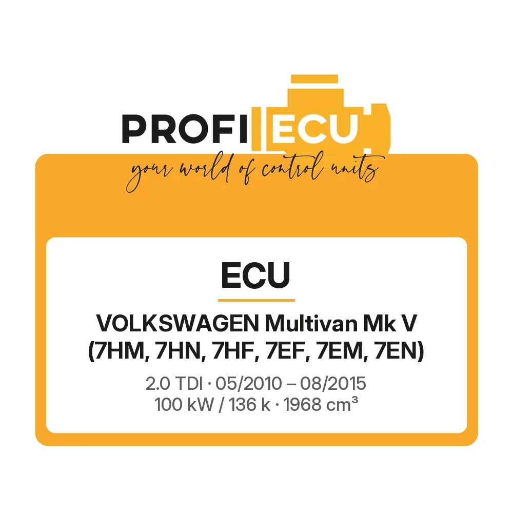 Etiketa ProfiECU: ECU pro Volkswagen Multivan Mk V 2.0 TDI 100 kW