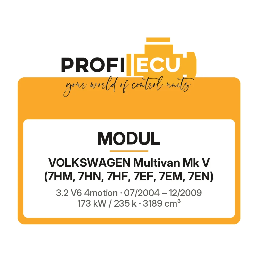 Etiketa ProfiECU: Modul pro Volkswagen Multivan Mk V 3.2 V6 4motion 173 kW