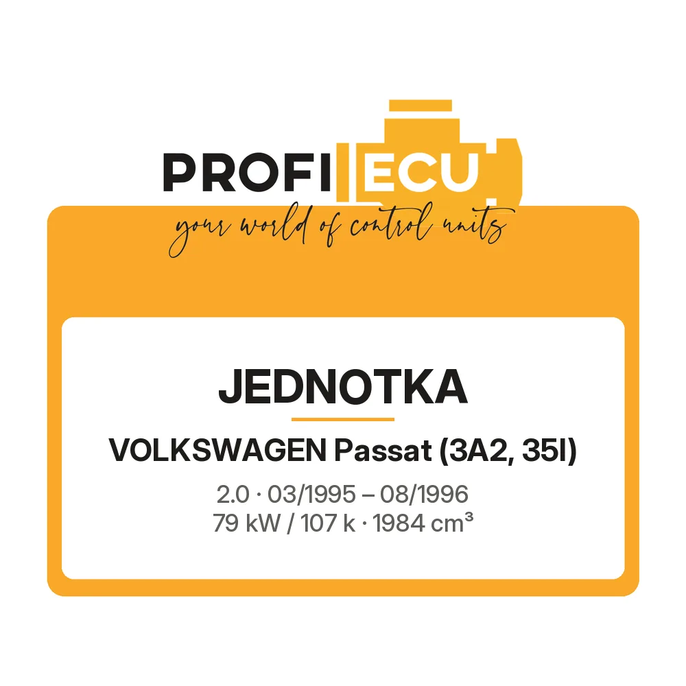 Etiketa ProfiECU: Jednotka pro Volkswagen Passat 2.0 79 kW