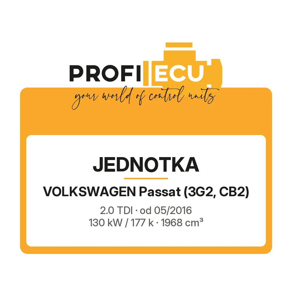 Etiketa ProfiECU: Jednotka pro Volkswagen Passat 2.0 TDI 130 kW