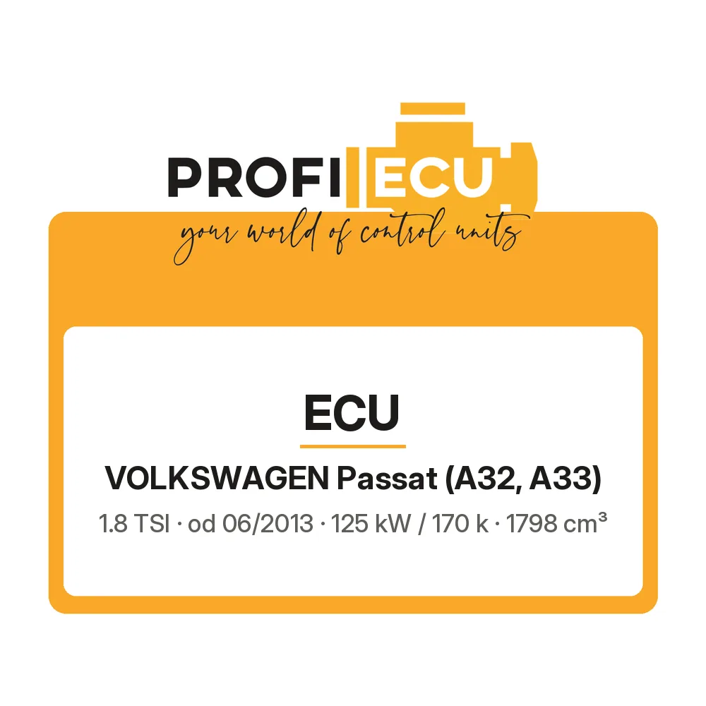 Etiketa ProfiECU: ECU pro Volkswagen Passat 1.8 TSI 125 kW