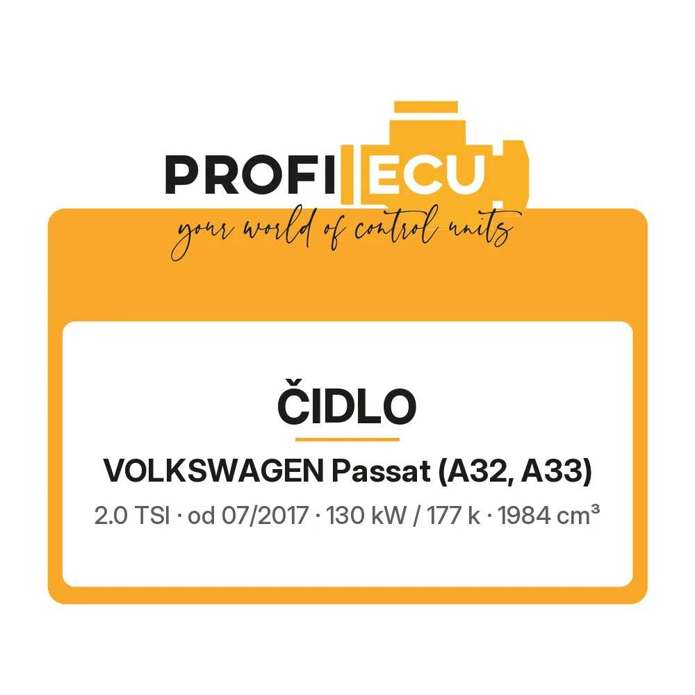 Etiketa ProfiECU: Čidlo pro Volkswagen Passat 2.0 TSI 130 kW