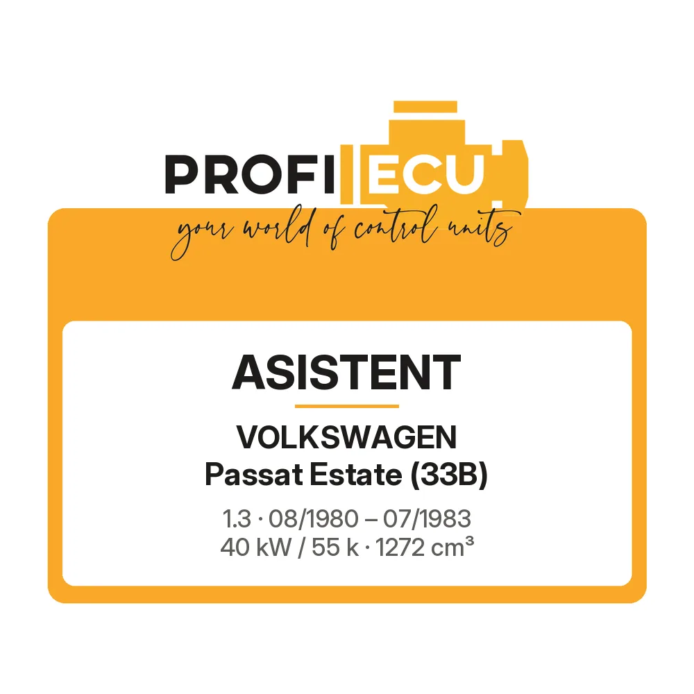 Etiketa ProfiECU: ASISTENT pro Volkswagen Passat Estate 1.3 40 kW
