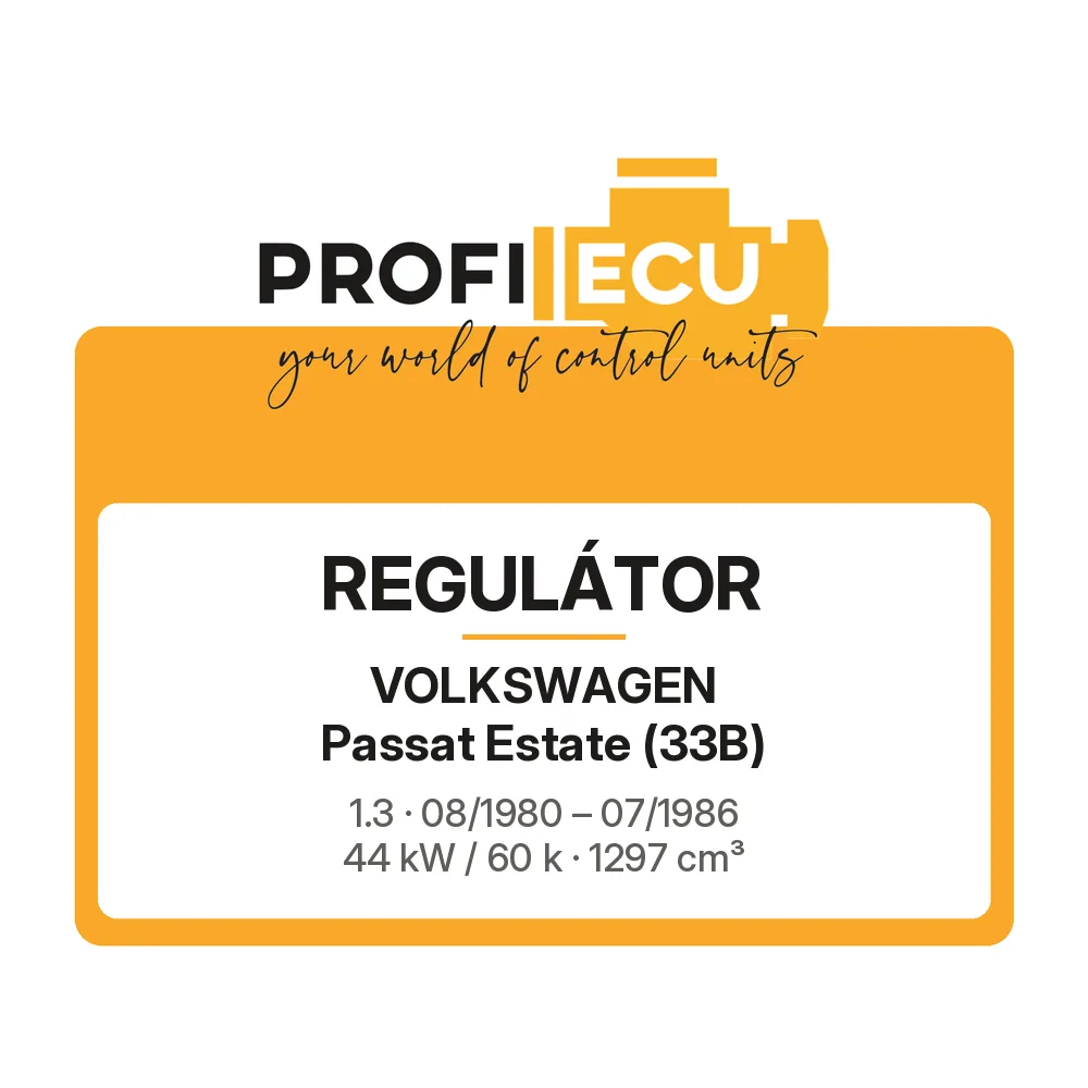 Etiketa ProfiECU: Regulátor pro Volkswagen Passat Estate 1.3 44 kW