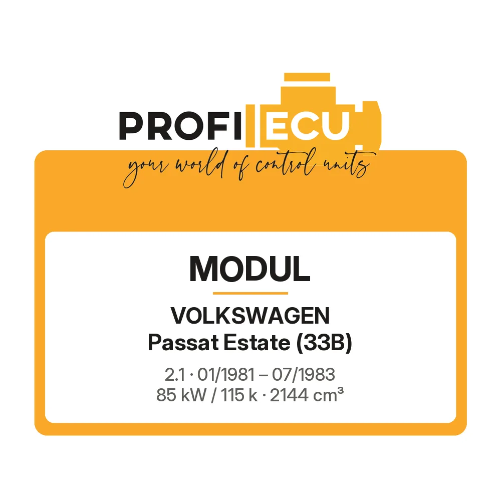 Etiketa ProfiECU: Modul pro Volkswagen Passat Estate 2.1 85 kW
