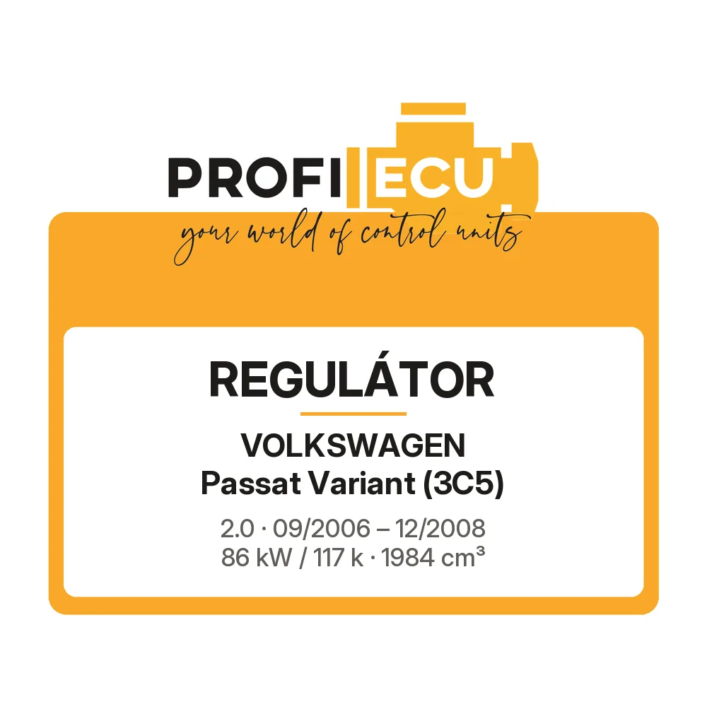 Etiketa ProfiECU: Regulátor pro Volkswagen Passat Variant 2.0 86 kW