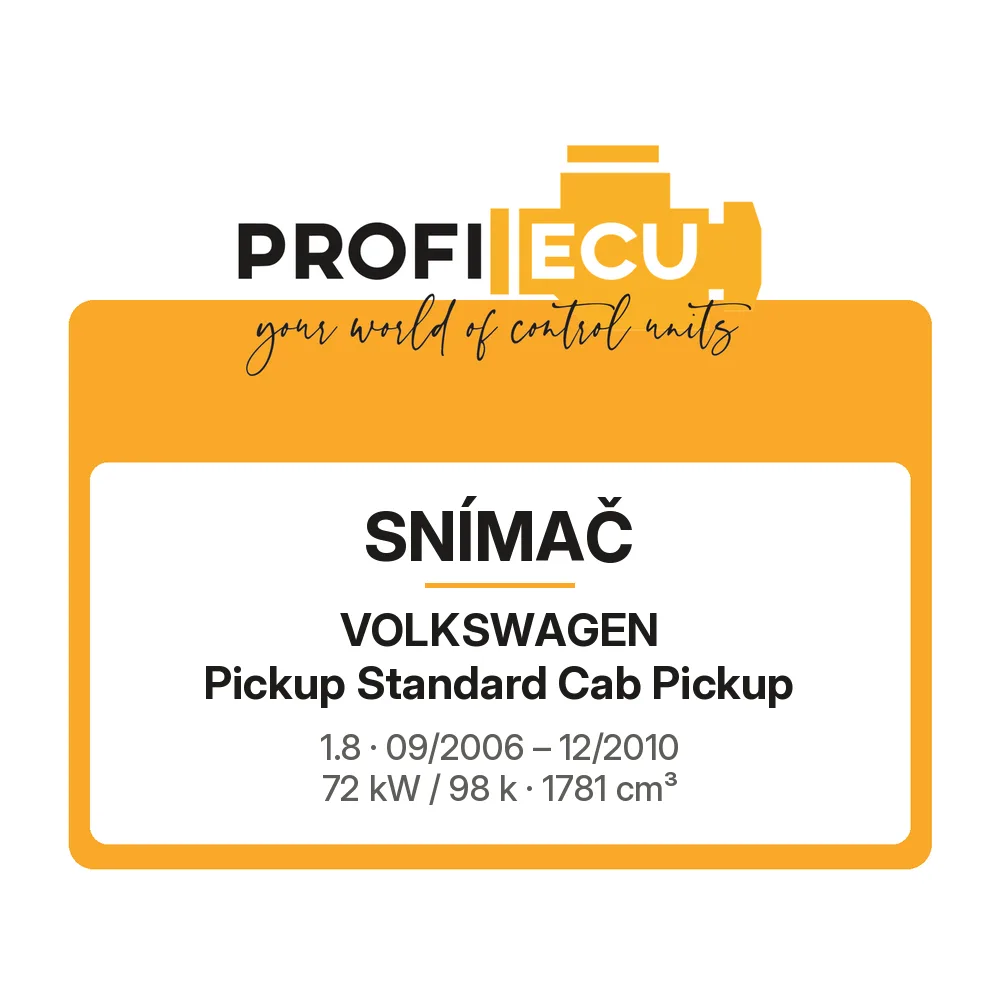 Etiketa ProfiECU: Snímač pro Volkswagen Pickup Standard Cab Pickup 1.8 72 kW