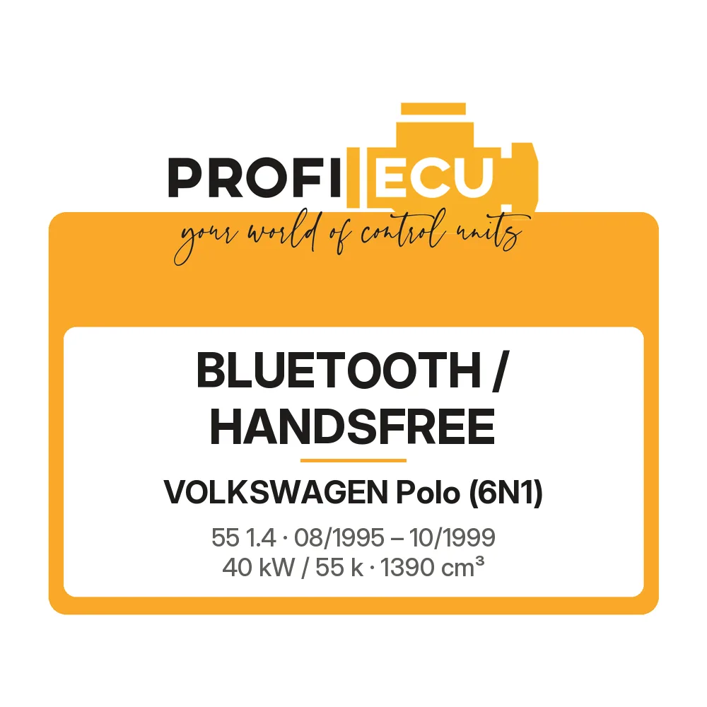 Etiketa ProfiECU: Bluetooth / Handsfree pro Volkswagen Polo 55 1.4 40 kW