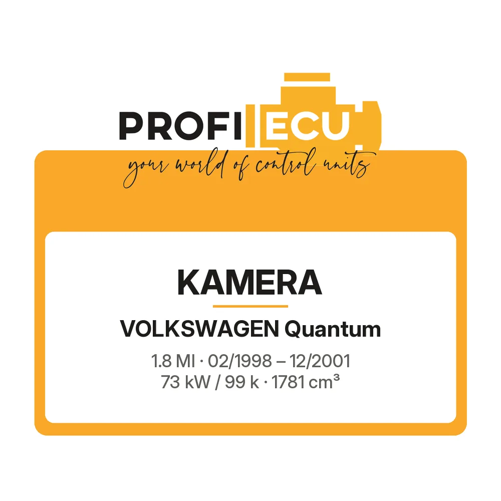 Etiketa ProfiECU: Kamera pro Volkswagen Quantum 1.8 MI 73 kW
