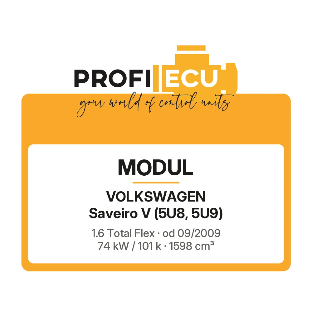 Etiketa ProfiECU: Modul pro Volkswagen Saveiro V 1.6 Total Flex 74 kW