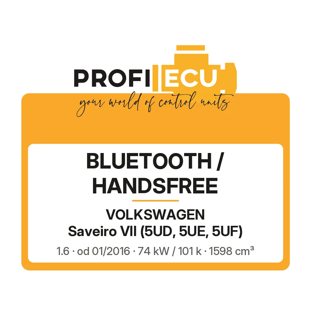 Etiketa ProfiECU: Bluetooth / Handsfree pro Volkswagen Saveiro VII 1.6 74 kW