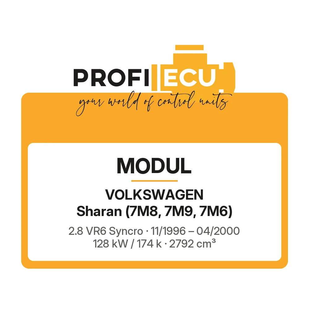 Etiketa ProfiECU: Modul pro Volkswagen Sharan 2.8 VR6 Syncro 128 kW