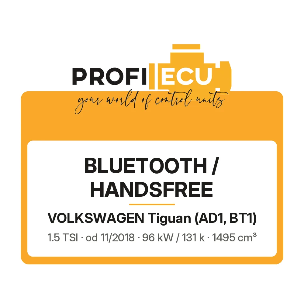 Etiketa ProfiECU: Bluetooth / Handsfree pro Volkswagen Tiguan 1.5 TSI 96 kW