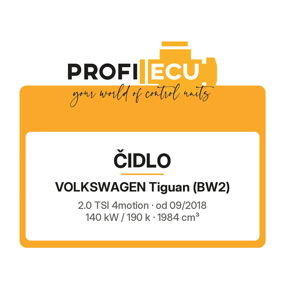 Etiketa ProfiECU: Čidlo pro Volkswagen Tiguan 2.0 TSI 4motion 140 kW