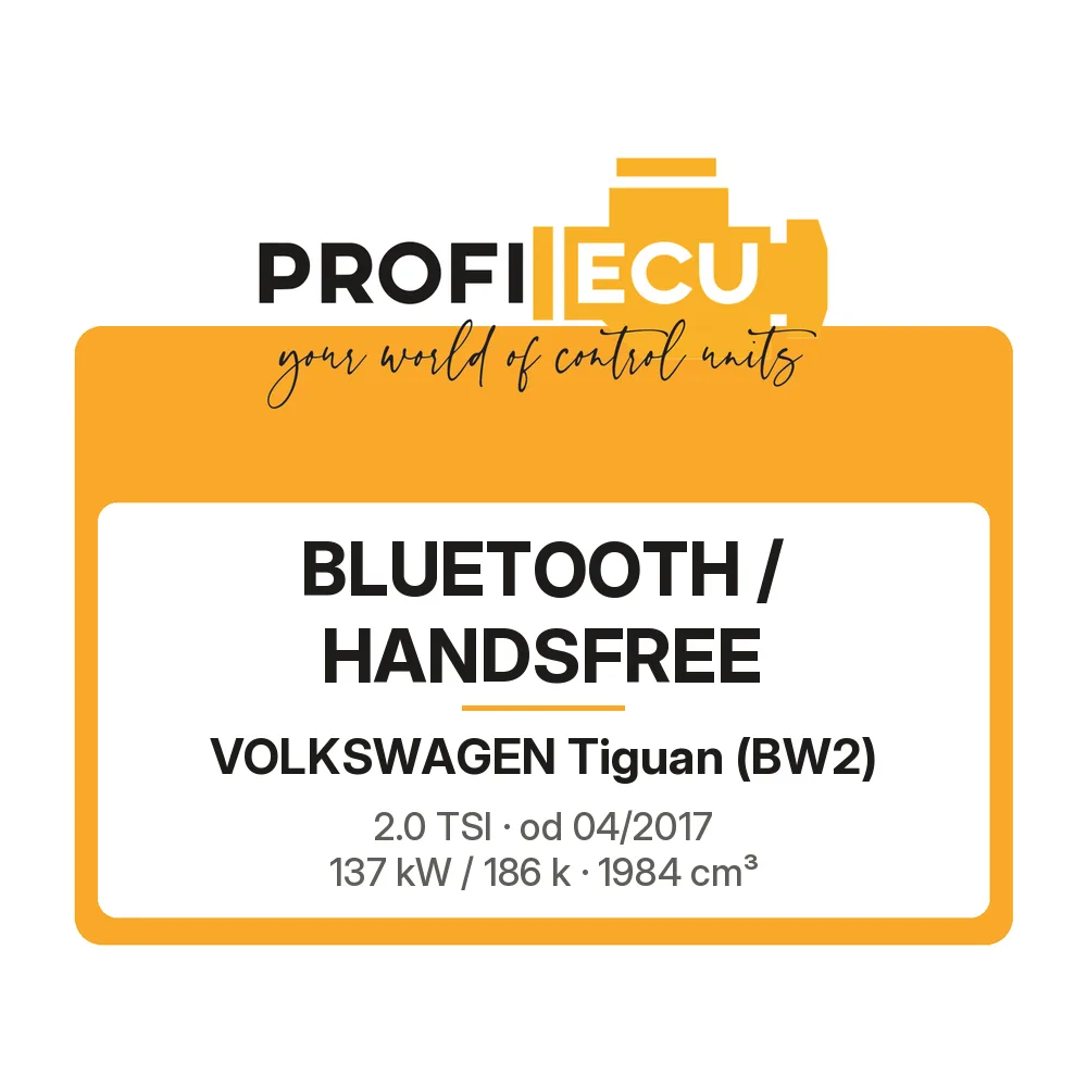 Etiketa ProfiECU: Bluetooth / Handsfree pro Volkswagen Tiguan 2.0 TSI 137 kW