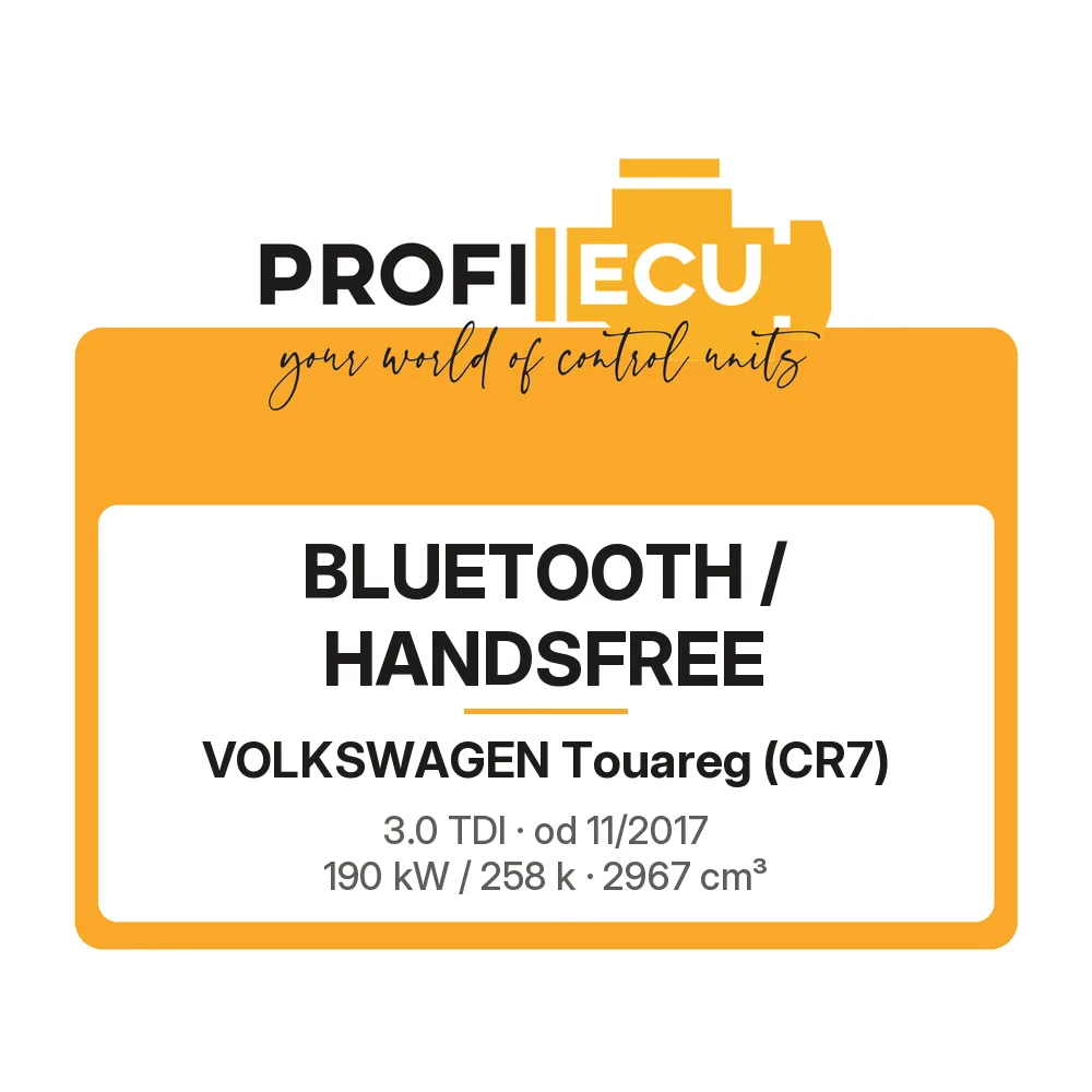 Etiketa ProfiECU: Bluetooth / Handsfree pro Volkswagen Touareg 3.0 TDI 190 kW