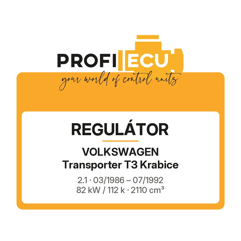 Etiketa ProfiECU: Regulátor pro Volkswagen Transporter T3 Krabice 2.1 82 kW
