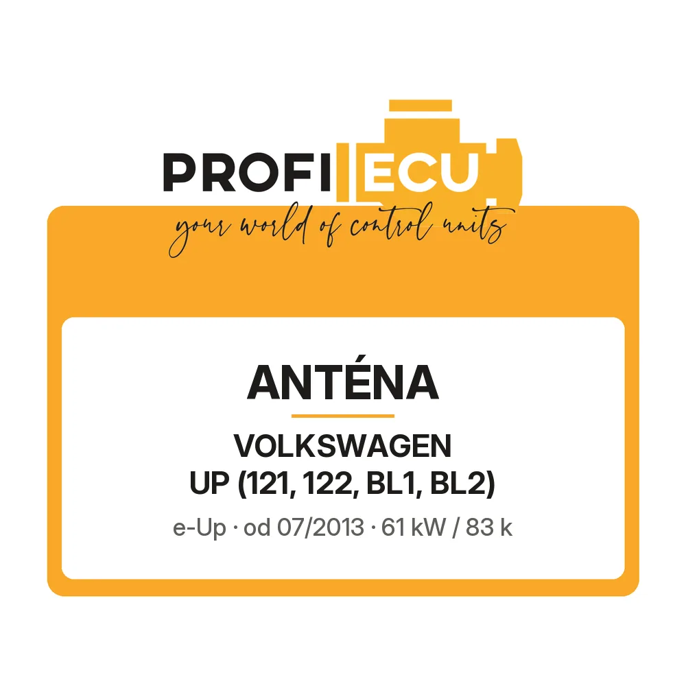 Etiketa ProfiECU: Anténa pro Volkswagen UP e-Up
