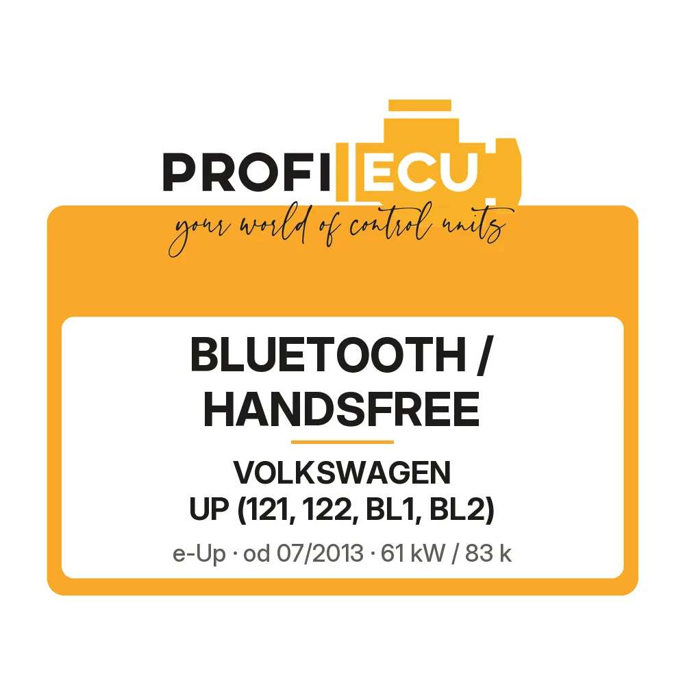 Etiketa ProfiECU: Bluetooth / Handsfree pro Volkswagen UP e-Up