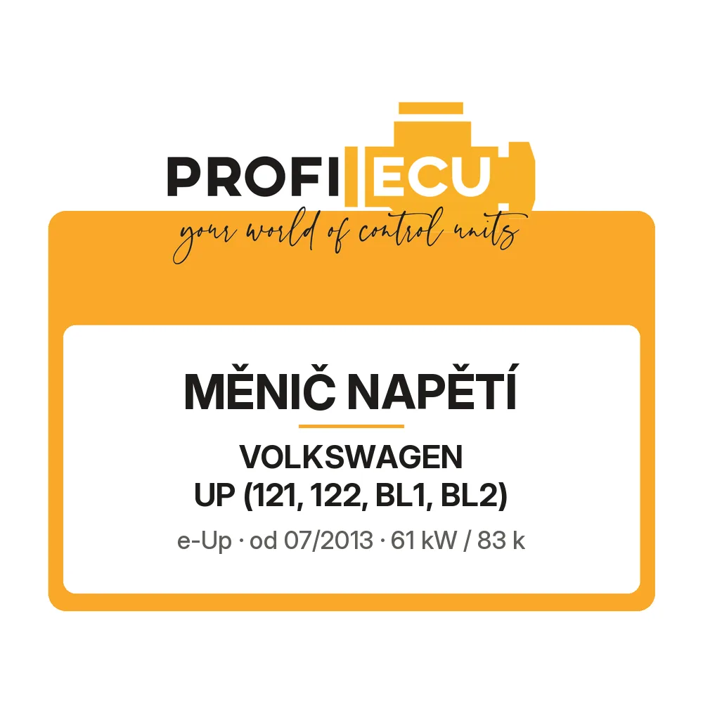 Etiketa ProfiECU: Měnič napětí pro Volkswagen UP e-Up
